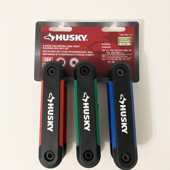 Folding Hex Allen Key Torx Set SAE/Metric Hand Tool Assortment Fold-up - Picture 13 of 13